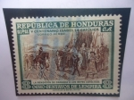Stamps Honduras -  500 Aniversario del Nacimiento de la Reina Isabel I de España- Rendición de Granada a los Reyes Cató