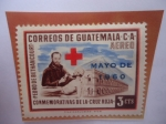 Sellos de America - Guatemala -  Pedro de Bethancourt - Conmemorativas de la Cruz Roja- Sobrestampado de Mazo de 1960