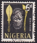 Stamps Nigeria -  máscara Benín
