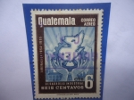 Stamps Guatemala -  Liberación 1954-1955 - Desarrollo Industrial - Emblema.