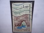 Stamps France -  Gorges de L´Ardeche - Gargantas del Ardoche (Valle de Ródano)