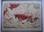Stamps France -  Grotte Prhistorique de Lascaux - Cueva Prehistórica de Lascaux - Pinturas.