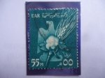 Stamps Egypt -  Algodon, Espiga y Aguila - Símbolos Nacionales.