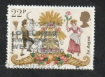 Stamps United Kingdom -  974 - Europa y el folklore, Costumbres tradicionales, Representación de la antigua fiesta de la casa