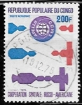 Stamps Republic of the Congo -  cooperación espacial
