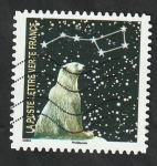 Stamps France -  1330 - Osa Polar, y constelación de la Osa Mayor