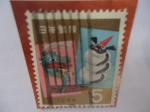 Stamps Japan -  Saludos de Año Nuevo:Año del Dragón- Saludos de Año Nuevo 1964. Año del Dragón.