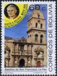 Stamps : America : Bolivia :  Basilica San Francisco