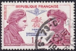 Stamps : Europe : France :  Heros des Parachutistes