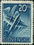 Stamps : Europe : Slovakia :  Aviacion