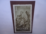 Sellos de Europa - Espa�a -  Ed:1478- Navidad 1962- Escultura:Familia Santa- del Español: Pedro de Mena y Medrano (1628/88)