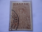 Stamps Greece -  San Demetrius - Sello Fiscal-Charutry- Restauración de Monumentos de Tesalónica.