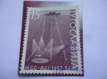 Stamps Yugoslavia -  Barco de Investigación en Aguas Profundas - Geofisica Internacional.