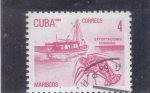 Sellos de America - Cuba -  exportaciones cubanas- marisco 