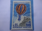 Stamps France -  Centenaire de la Poste-Par Ballons Montes-Cent. de la Oficina de Posles - Globo Aerostático.