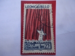 Stamps Italy -  Ruggero Leoncavallo (1857-1919)-Centenario de la Muerte del Compositor Ruggero Leoncavallo (1857-195