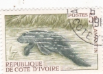 Stamps Ivory Coast -  lamantin 