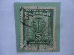 Stamps Ecuador -  Casas de Correos y telegrafos-Impuesto Obligatorio. G.P.O. Fondo de Recostrucción