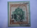 Stamps Uruguay -  Ciudadela de Montevideo - Entrada a la Ciudad de Montevideo- Sobretasa:10/7