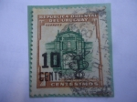 Sellos del Mundo : America : Uruguay : Ciudadela de Montevideo - Entrada a la Ciudad de Montevideo- Sobretasa:10/7