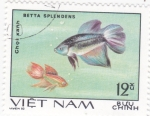 Sellos de Asia - Vietnam -  peces tropicales