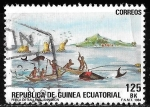 Stamps : Africa : Equatorial_Guinea :  Guinea Ecuatorial-cambio