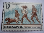 Stamps Spain -  Ed: 2518 - Deporte para todos - Familia y perro.
