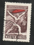 Stamps Hungary -  1273 - 40 Anivº de la República soviético húngara