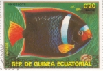 Sellos de Africa - Guinea Ecuatorial -  pez tropical- angelote 