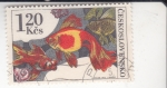 Stamps Czechoslovakia -  peces tropicales