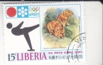 Stamps : Africa : Liberia :  OLIMPIADA DE INVIERNO SAPPORO