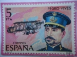 Stamps Spain -  Ed: 2595 - Pedro Vives Vich (1858-1938)- Serie: Pioneros de la Aviación Española-Biplano Farman F60 
