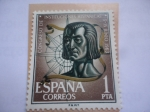 Stamps Spain -  Ed:1515- Congreso de Instituciones Hispánicas, Junio 1963-Medalla de Cristobal Colón.