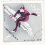 Stamps Hungary -  OLIMPIADA DE INVIERNO GRENOBLE'68