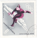 Stamps : Europe : Hungary :  OLIMPIADA DE INVIERNO GRENOBLE