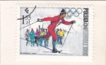 Sellos de Europa - Polonia -  OLIMPIADA DE INVIERNO GRENOBLE'68