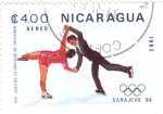 Sellos de America - Nicaragua -  OLIMPIADA SARAJEVO'84