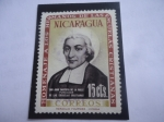 Stamps : America : Nicaragua :  San Juan Bautista de la Salle - Fundador de las Escuelas Cristianas-Homenaje a los Hermanos de las E