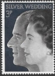 Stamps United Kingdom -  bodas de plata