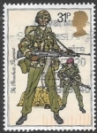 Stamps United Kingdom -  paracaidistas