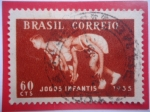 Stamps Brazil -  Juegos Infantiles - Río de Janeiro 1955.