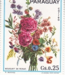 Stamps : America : Paraguay :  BOUQUET DE ROSAS