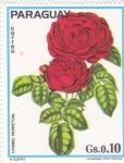Stamps Paraguay -  ROSAS HIBRID PERPETUAL 