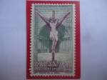 Stamps Spain -  Ed:2051-Año Santo Composteliano-Minicipio:Puente de Reina-Navarrete - Año Santo de la Compostela.