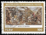 Stamps Peru -  héroes de la guerra del Pacífico
