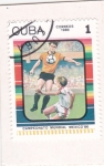 Stamps Cuba -  CAMPEONATO MUNDIAL MEXICO'86