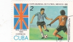 Stamps Cuba -  CAMPEONATO MUNDIAL MEXICO'86