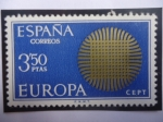 Stamps Spain -  Ed 1973 - Europa - C.E.P.T - Europa Simbolo - Tejido.