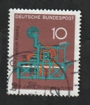 Stamps Germany -  411 - Progresos en Ciencias y Técnicas, máquina de imprimir