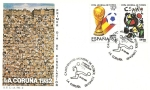 Stamps Spain -  Mundial de Fútbol España 82 - cartel anunciador- La Coruña SPD